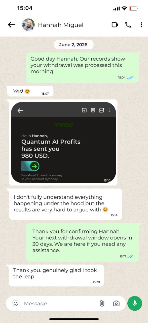 Mobile phone displaying active trades and predictions