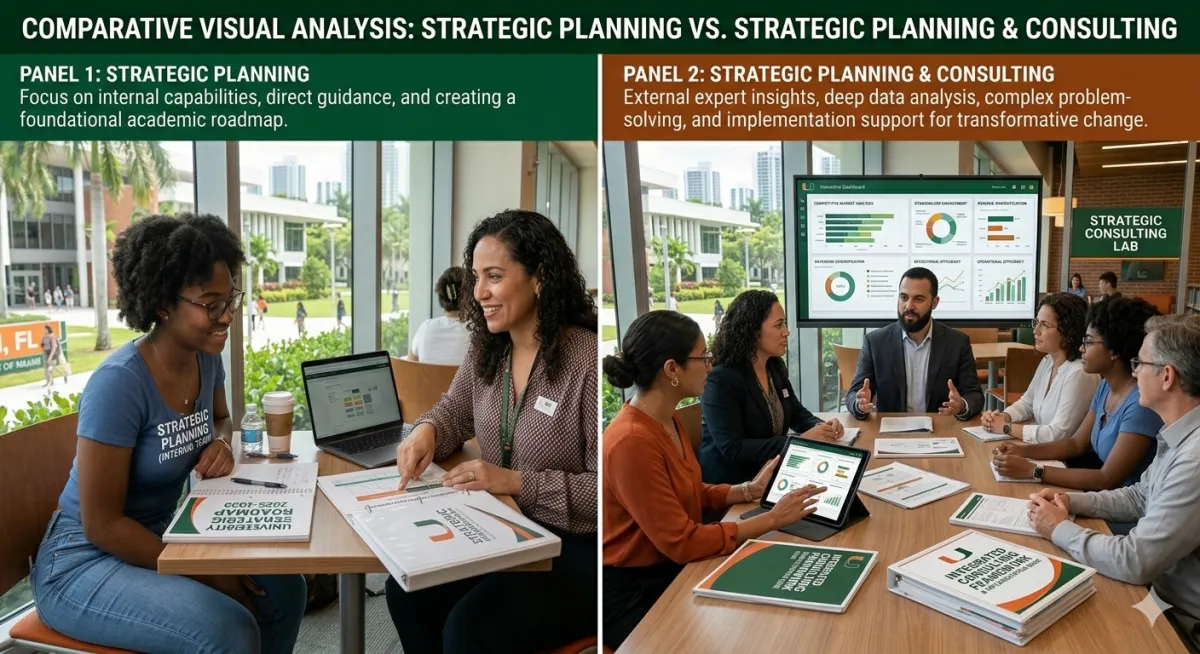 Strategic Planning vs Strategic Planning and Consulting