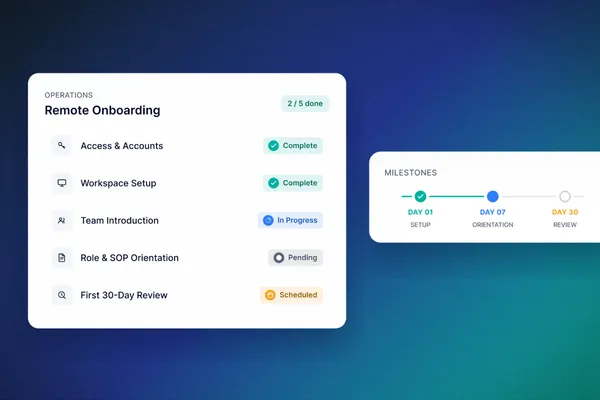 Remote Onboarding Checklist