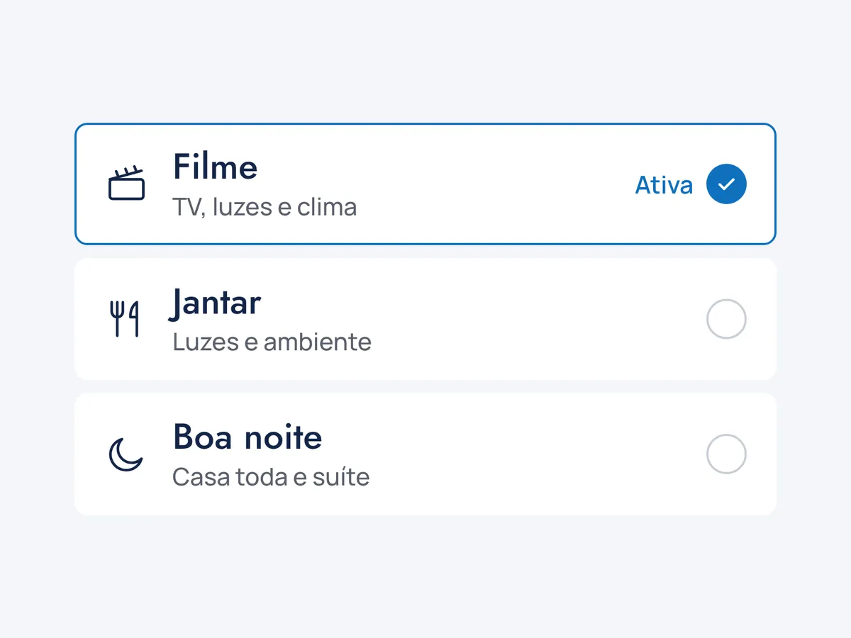 Cenas da casa: Filme (ativa), Jantar e Boa noite