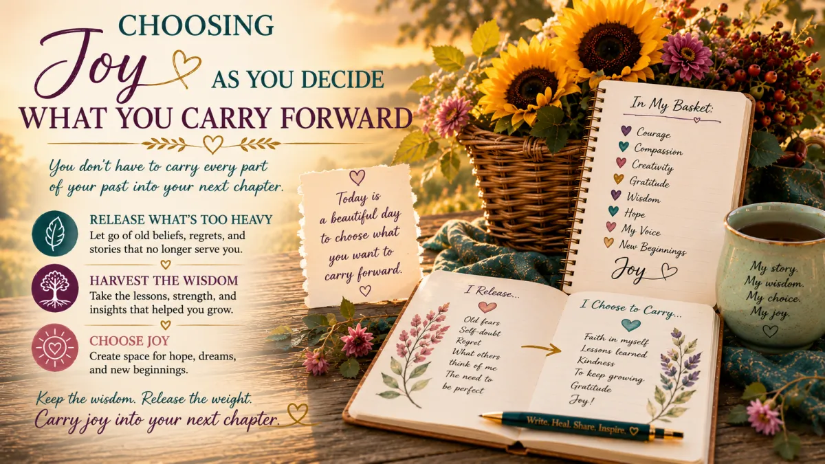 Choosing Joy as You Decide What You Carry Forward