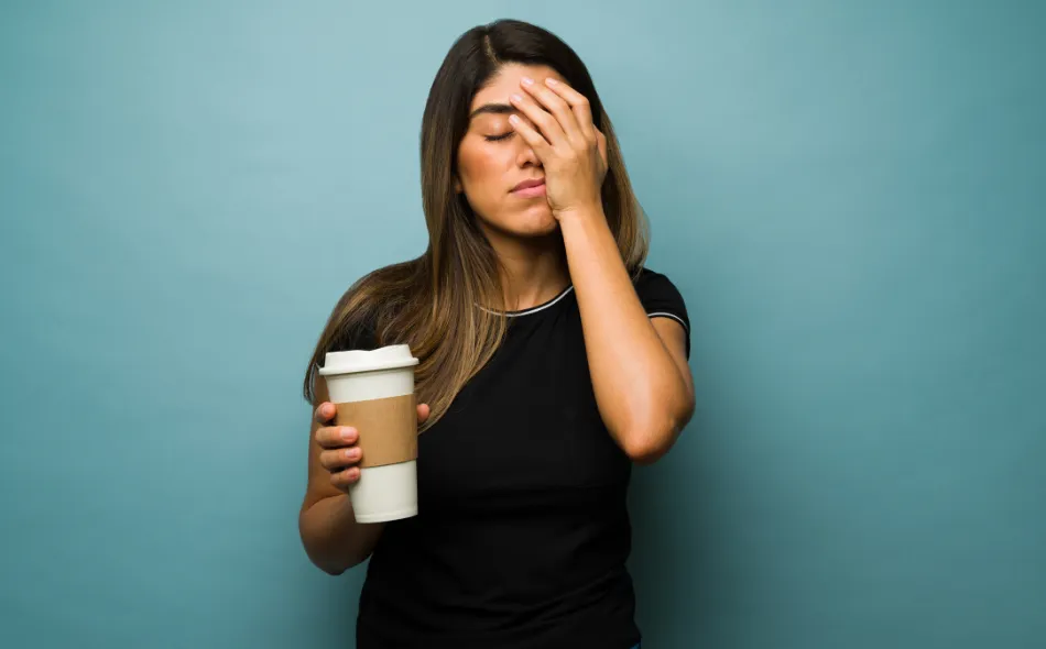 Woman feeling stuck and defeated