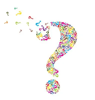 question mark dissolving