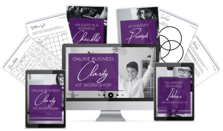 The Online Business Clarity Kit Workshop Workbook, and bonus items