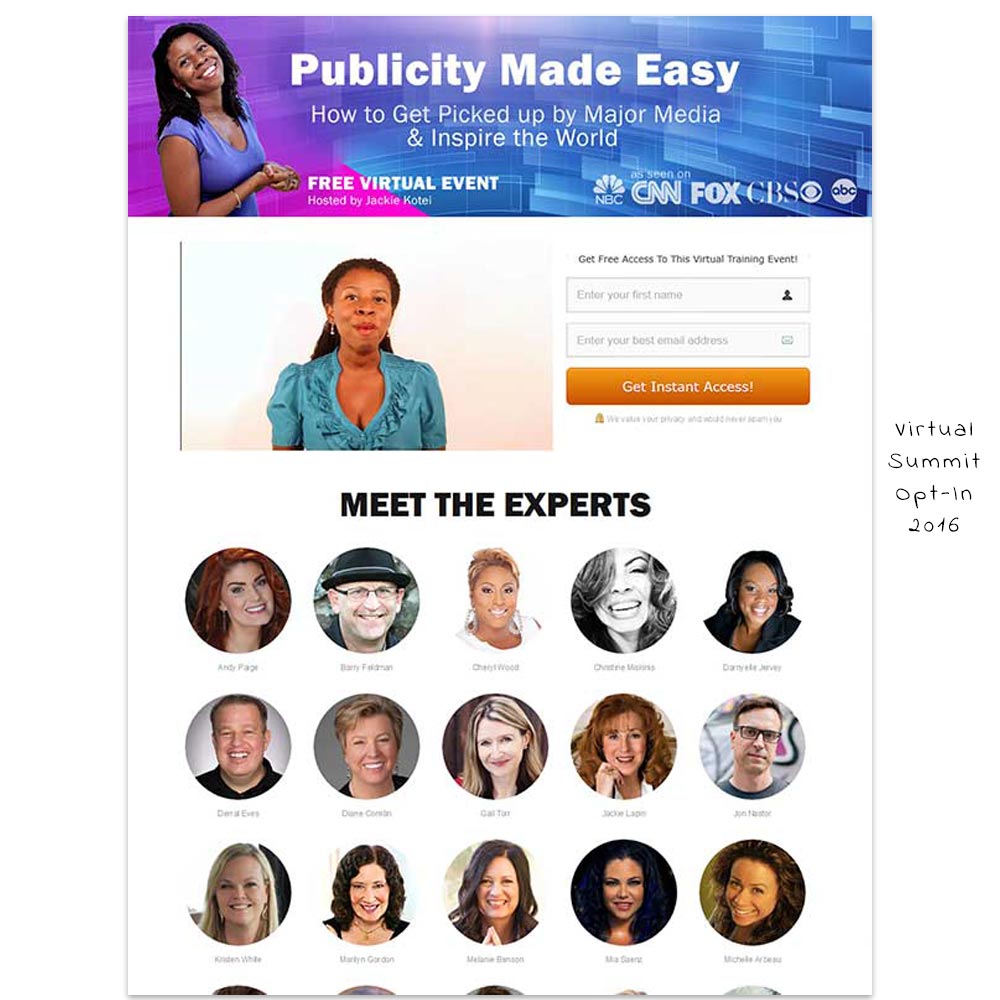 Virtual summit opt in from 2016