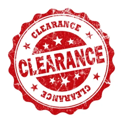 Clearance items with significant discounts at Carol's Boutique.
