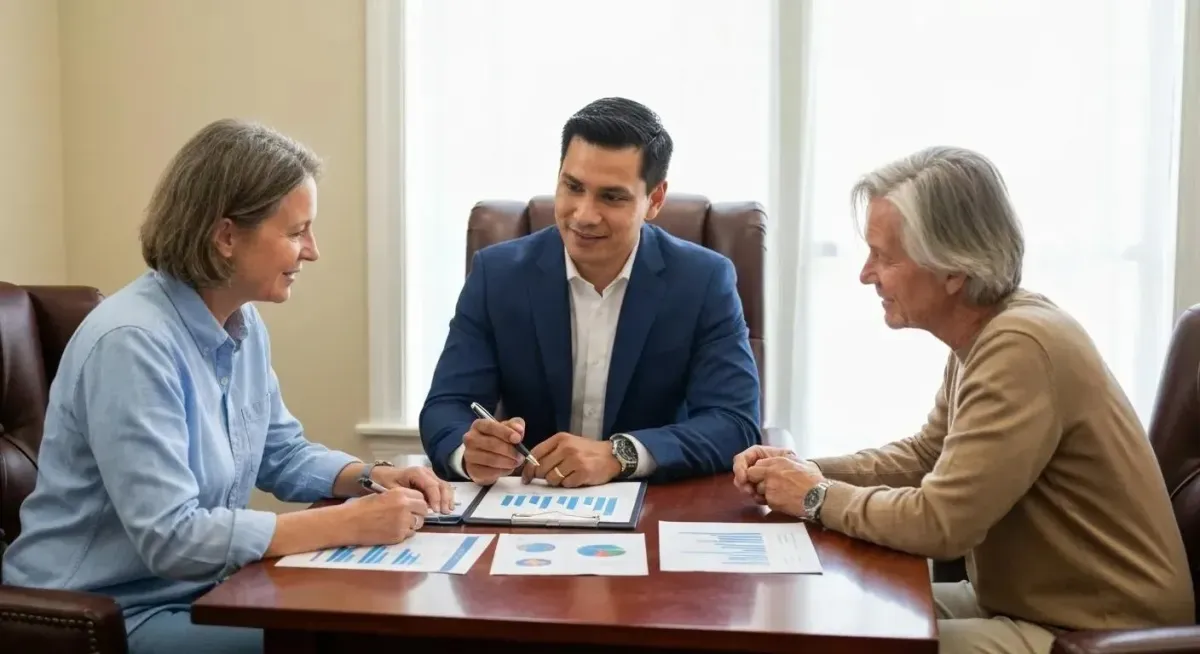 Image of Couple Meeting With Their Financial Advisory 