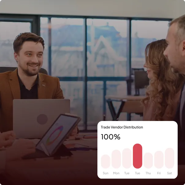 Business owner reviewing bureau insights and credit metrics during consultation