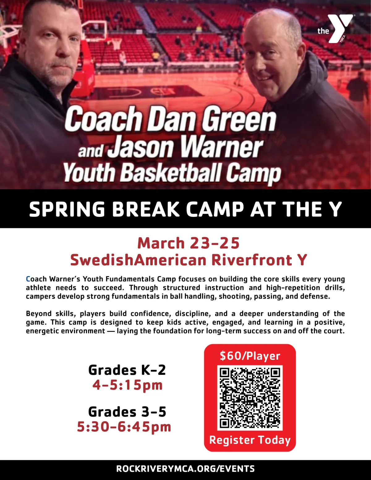 Registration for Basketball Camp at YMCA in Rockford