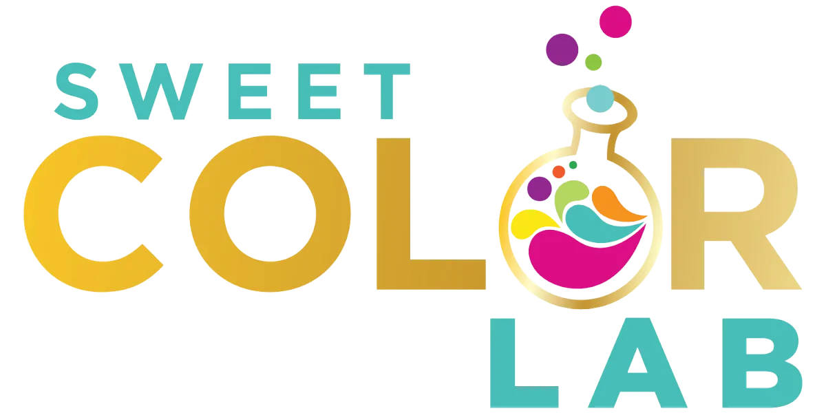 Sweet Color Lab logo | trusted client of Social Sweet subscription social media service for bakers