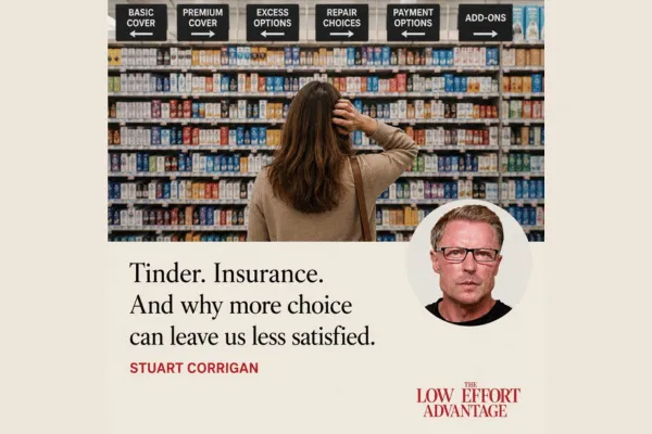 Tinder, insurance, and why more choice can leave us satisfied