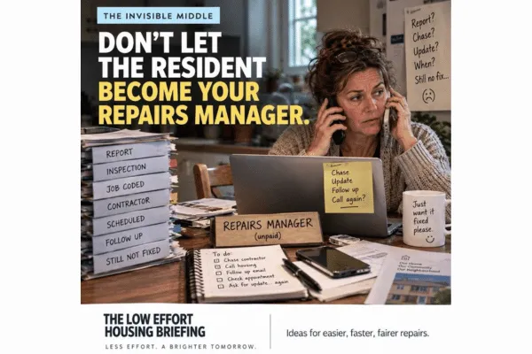 don't let the resident become your repairs manager