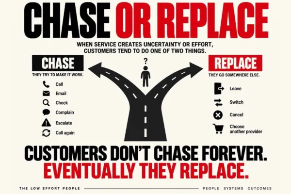 customers don't chase forever eventually they replace