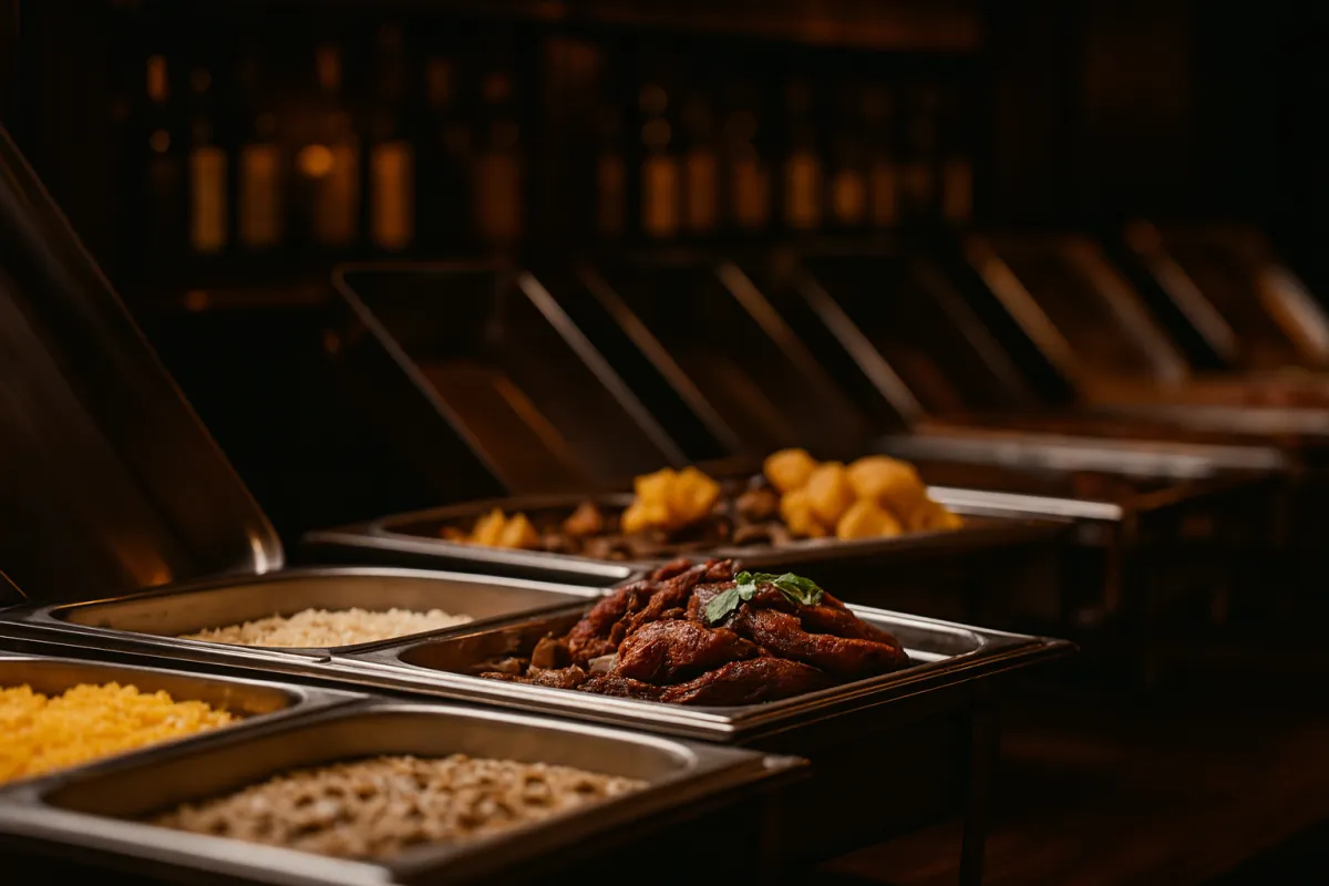 A delicious charcuterie board with fruits and meats.
