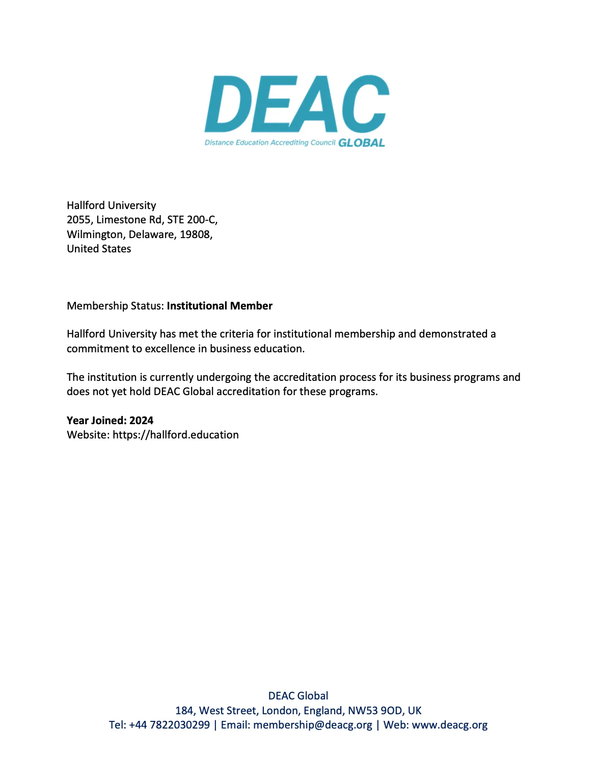 Accredited 1 year MBA programs online recognized globally