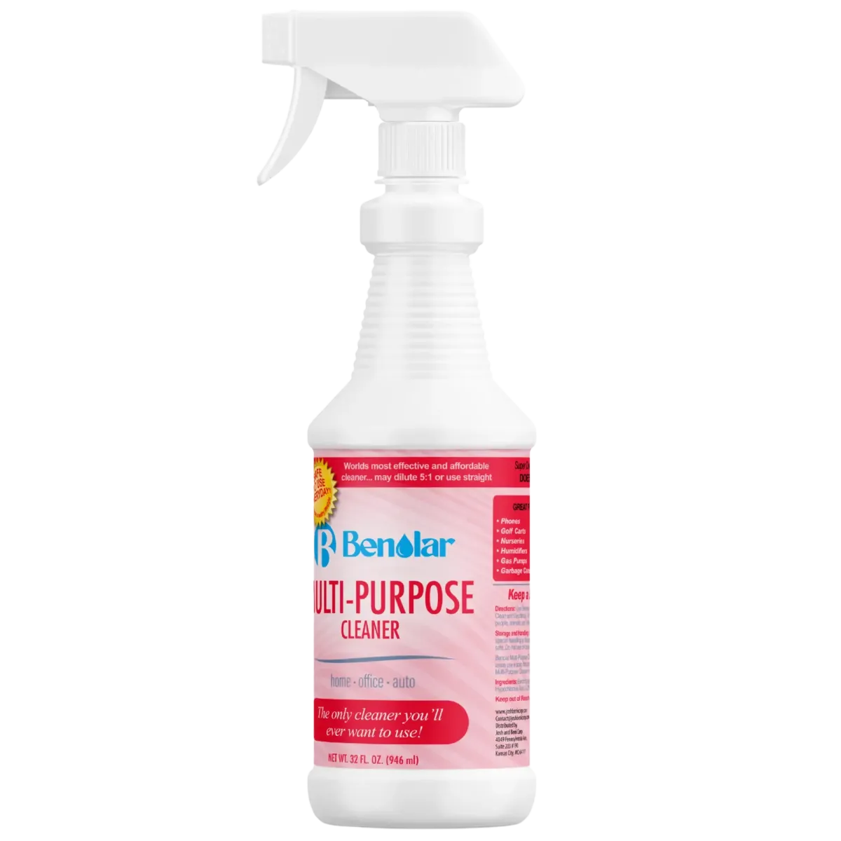 Bottle of Benolar next to its packaging
