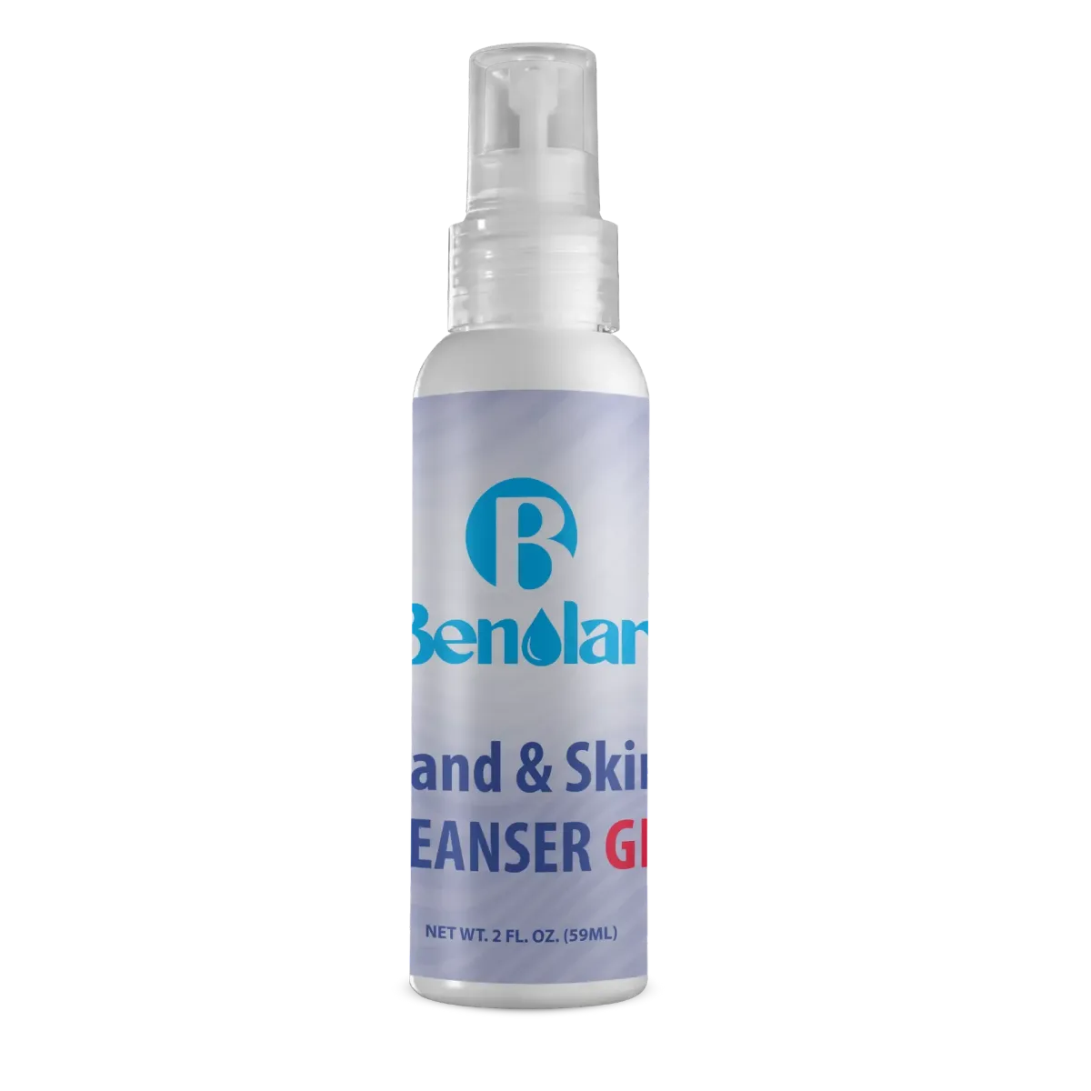 Bottle of Benolar hand and skin cleaner gel