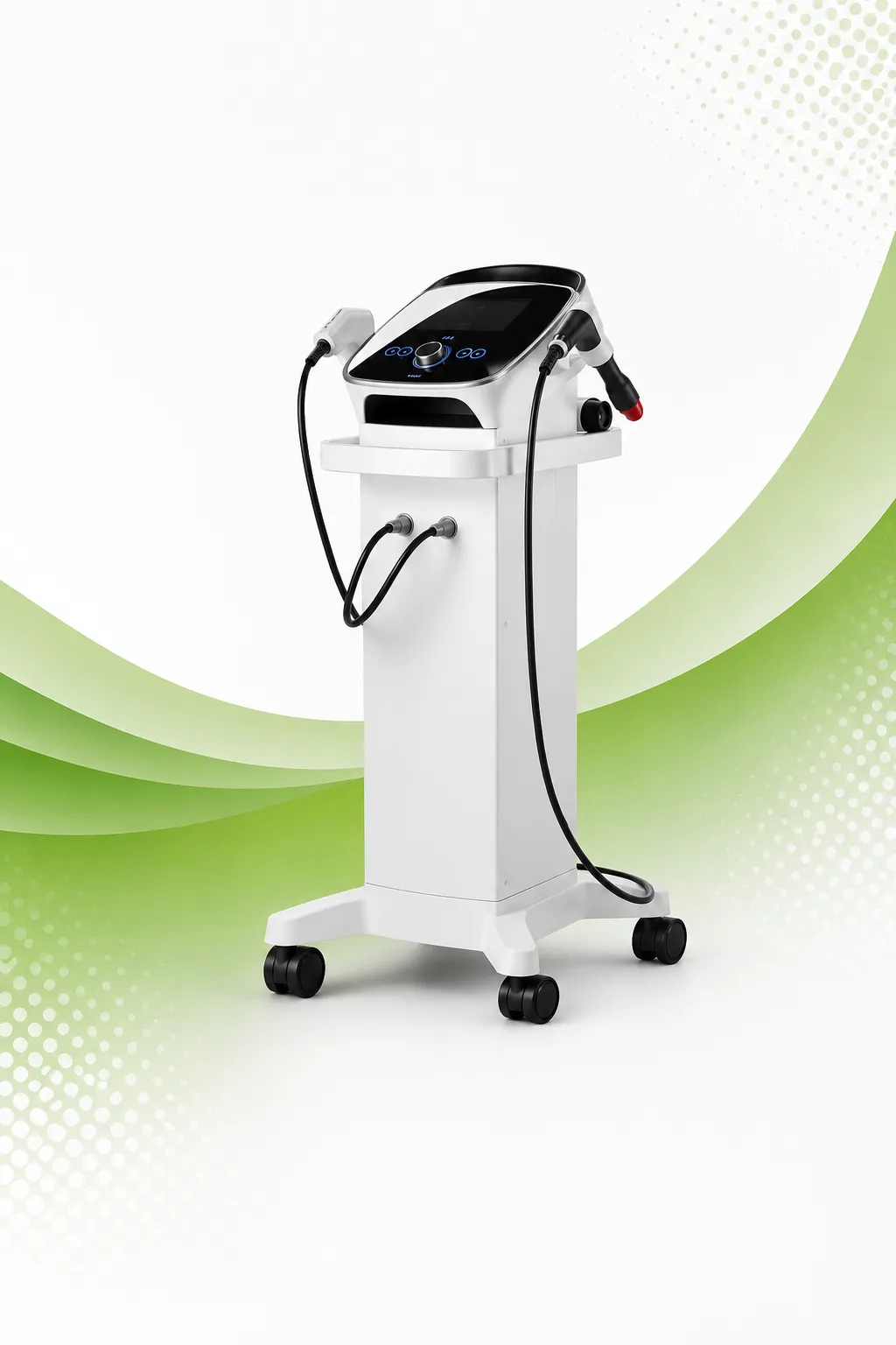 Radial shockwave therapy machine at GD Health Clinic, Barrow-in-Furness