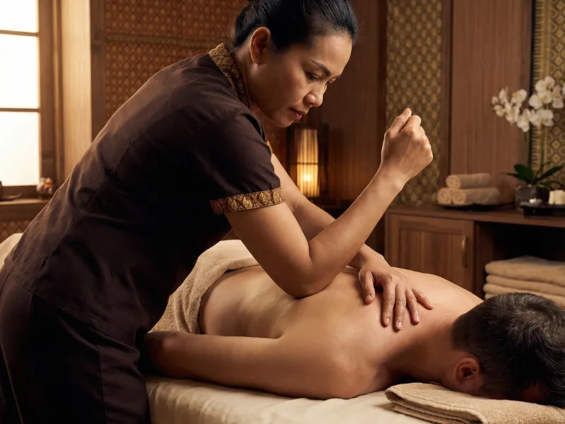 Thai combination massage in Houston combining stretching and oil massage techniques