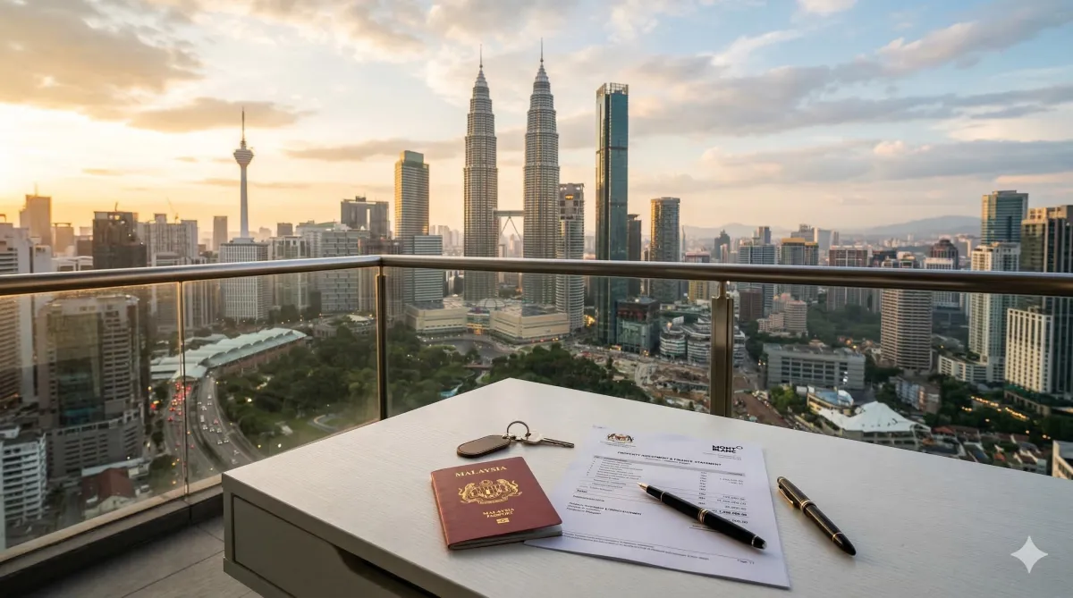 Kuala Lumpur skyline at dusk representing Malaysia MM2H visa residency for expats