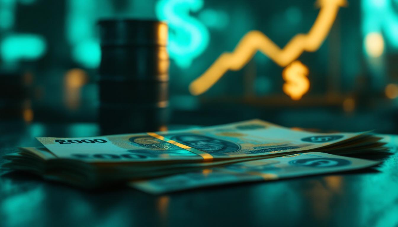 Malaysian ringgit currency notes under pressure from oil price rise and strong US dollar