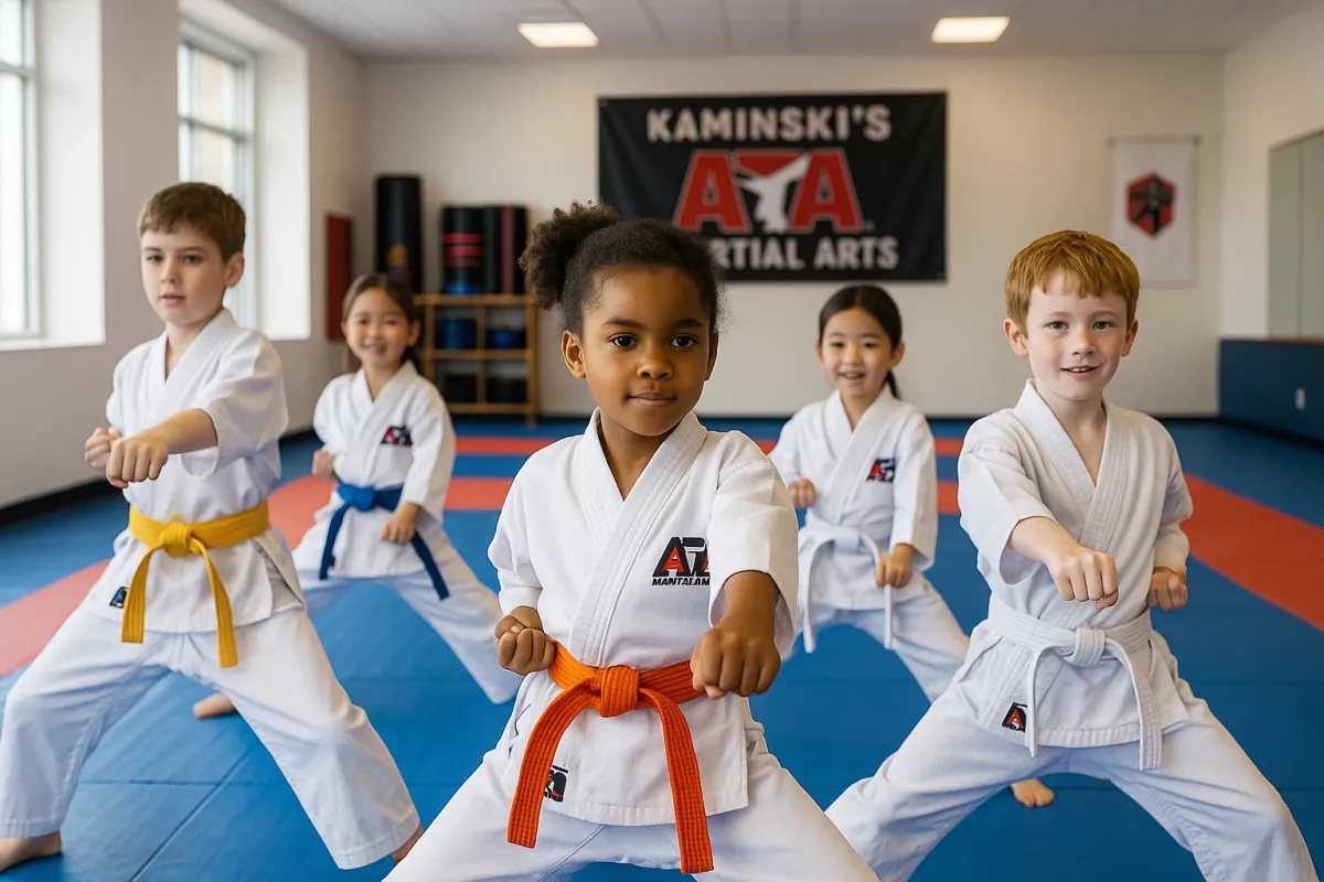 group of martial artists sitting on the grounds