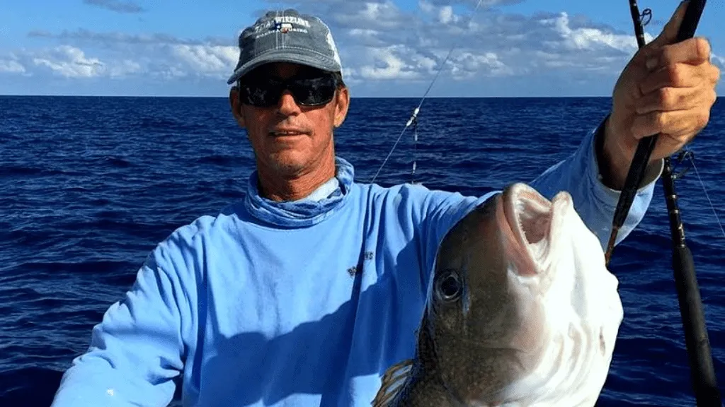 Deep sea bottom fishing success aboard the Killin Time charter boat