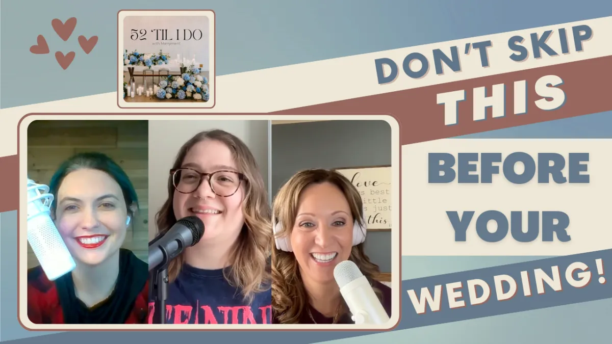 In this episode of 52 'Til I Do, I had the joy of joining hosts Laura and Amethyst to talk about one of the most overlooked, but powerful, parts of wedding prep: preparing for your marriage.  We explore:  💬 What premarriage coaching really is  💞 How Preaisle helps couples deepen their connection  📣 Real stories from engaged couples   💡 Why communication and self-awareness matter before “I do”  Wedding planning is exciting—but what about the lifelong commitment that comes after? This conversation is full of insight for couples who want to start their marriage with a strong foundation.