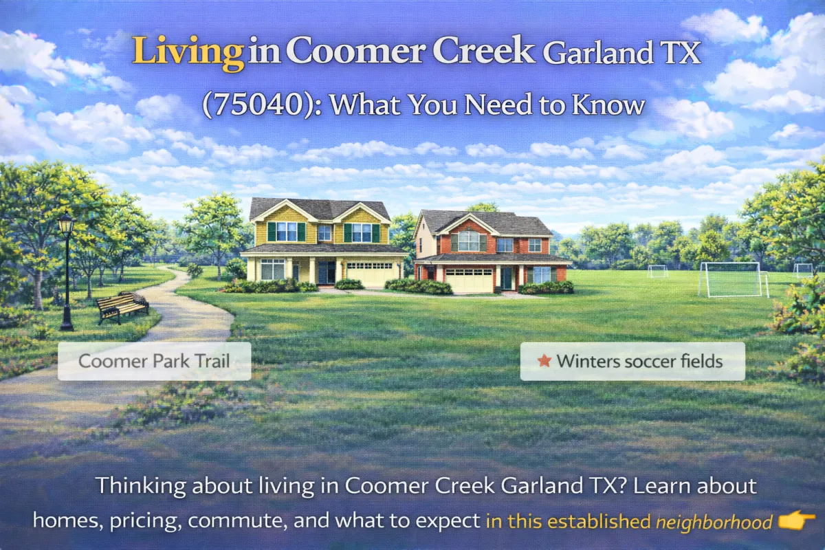 Living in Coomer Creek Garland TX (75040): What You Need to Know