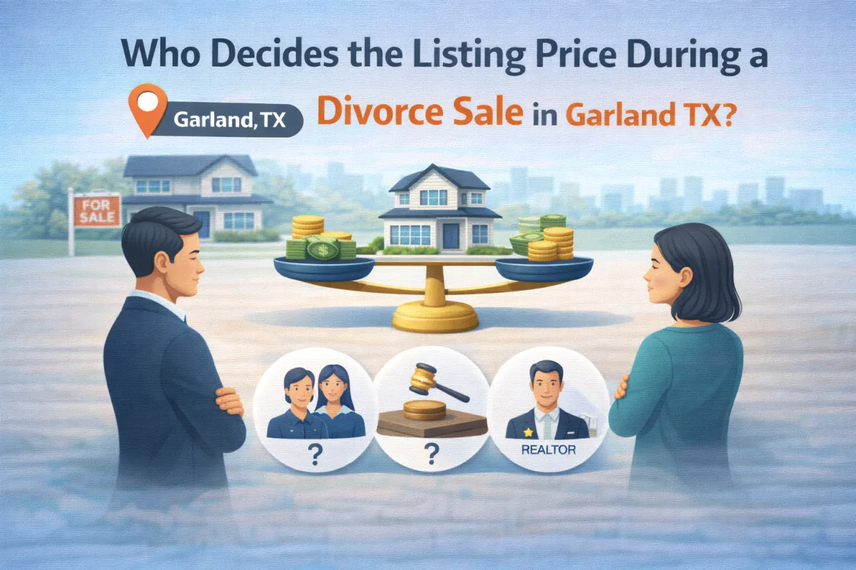 Who Decides the Listing Price During a Divorce Sale in Garland TX?