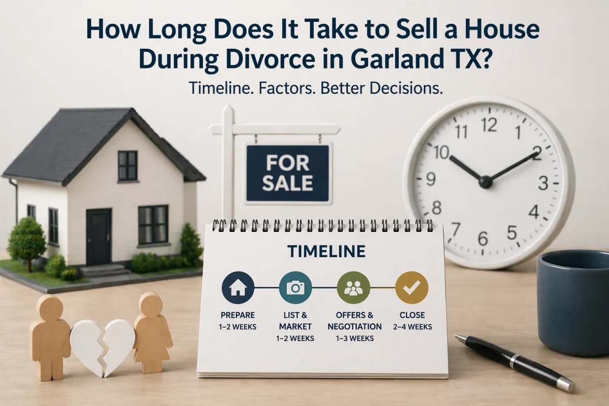 How Long Does It Take to Sell a House During Divorce in Garland TX?