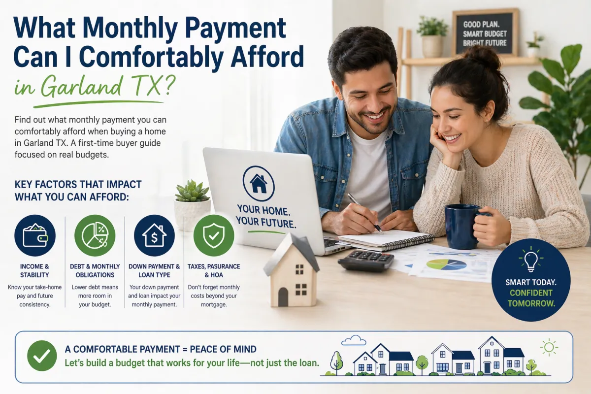 What Monthly Payment Can I Comfortably Afford in Garland TX