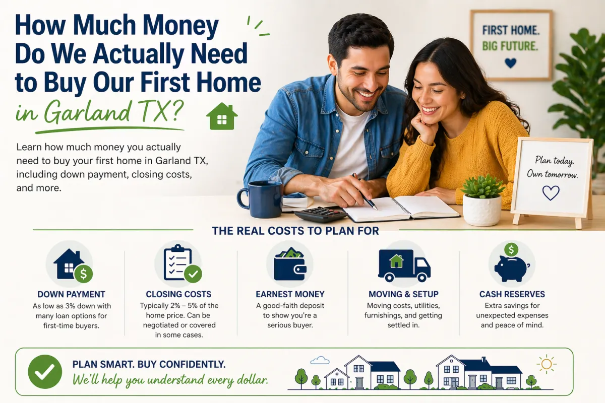 How Much Money Do We Actually Need to Buy Our First Home in Garland TX