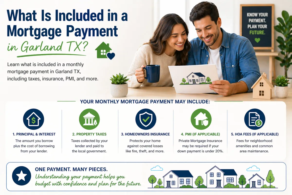 What Is Included in a Mortgage Payment in Garland TX