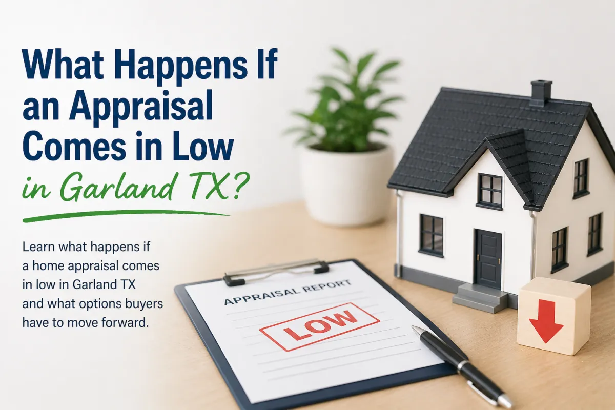 What Happens If the Appraisal Comes in Low in Garland TX?