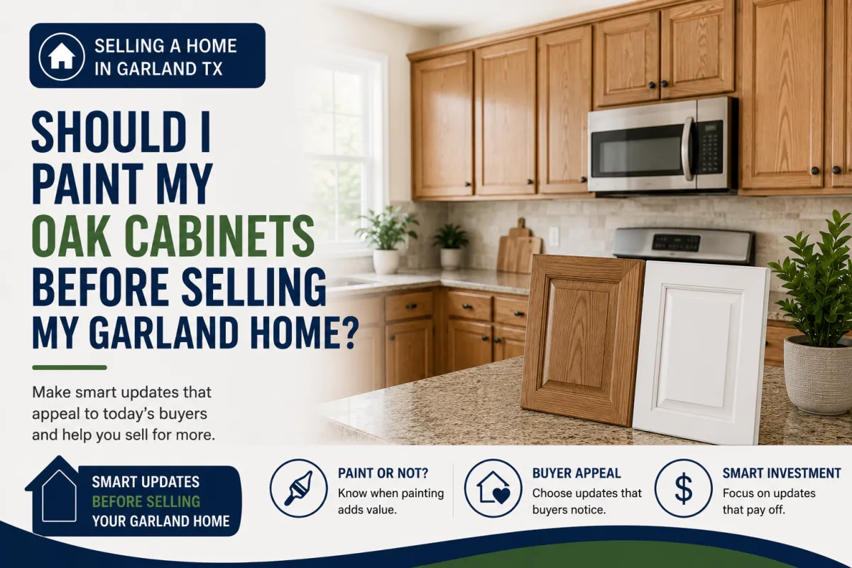 Should I Paint My Oak Cabinets Before Selling My Garland Home?