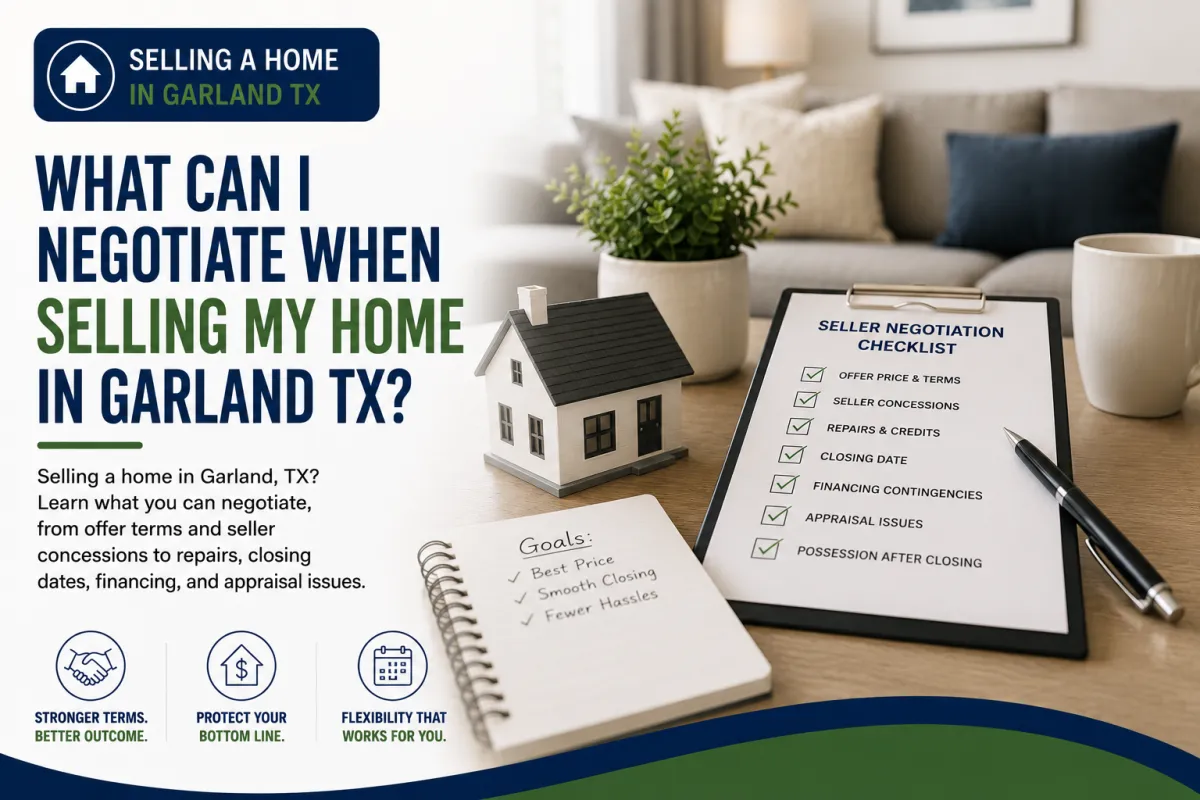 What Can I Negotiate When Selling My Home in Garland TX?