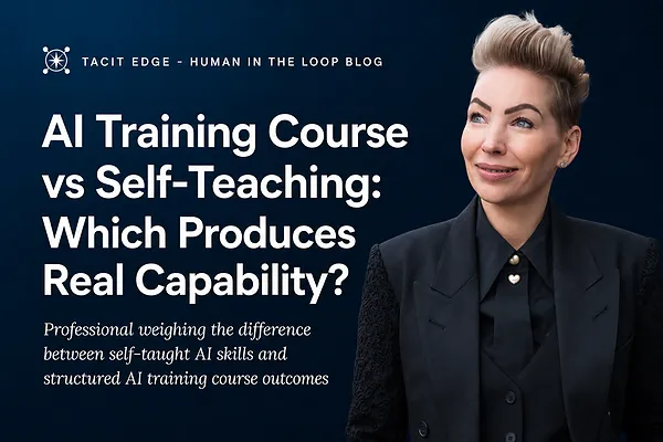 AI Training Course vs Self-Teaching: Which Produces Real Capability?