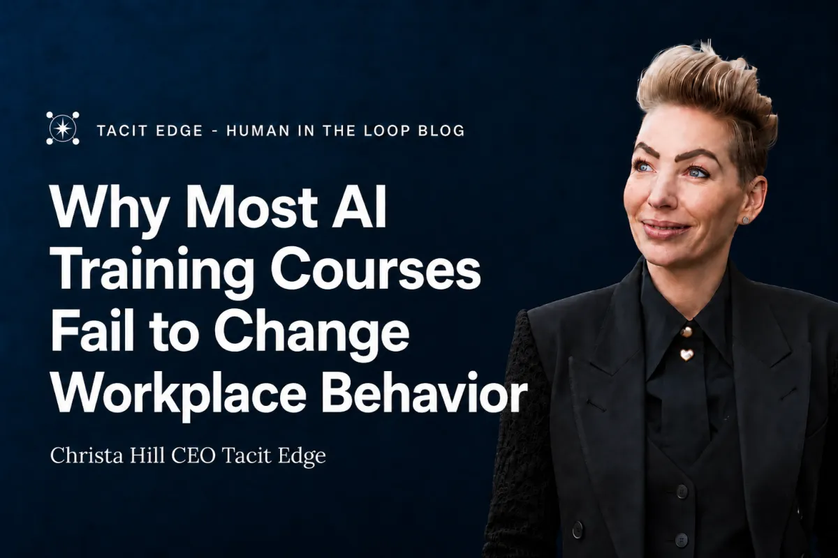 Why Most AI Training Courses Fail to Change Workplace Behavior