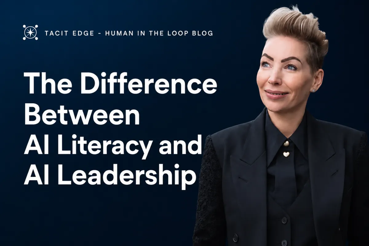 The Difference Between AI Literacy and AI LeadershipNew Blog Post
