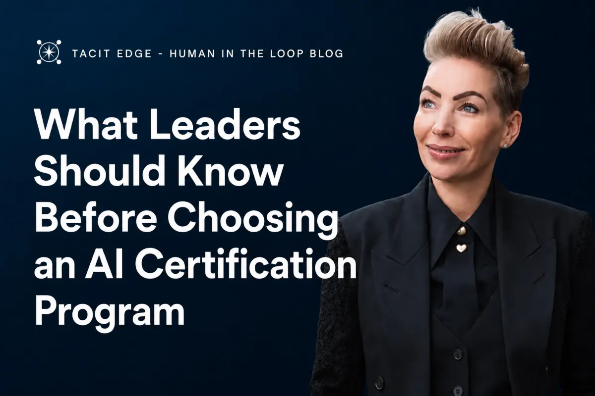 What Leaders Should Know Before Choosing an AI Certification Program