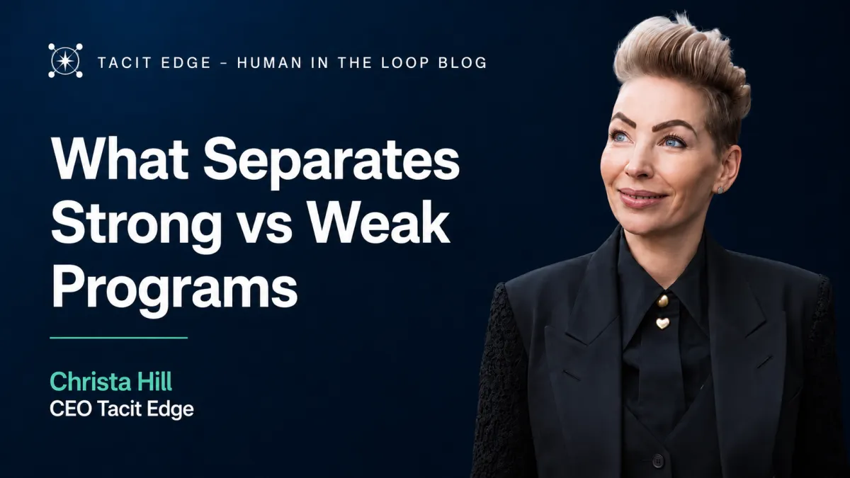 AI Education Programs: What Separates Strong vs Weak Programs