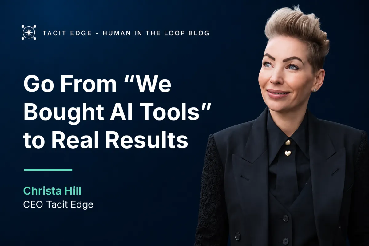 AI Training for Organizations: Go From "We Bought AI Tools" to Real Results