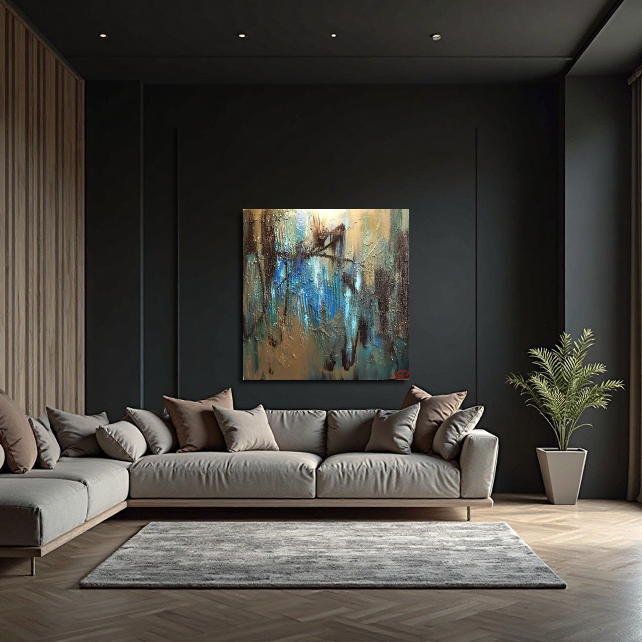 large contemporary painting