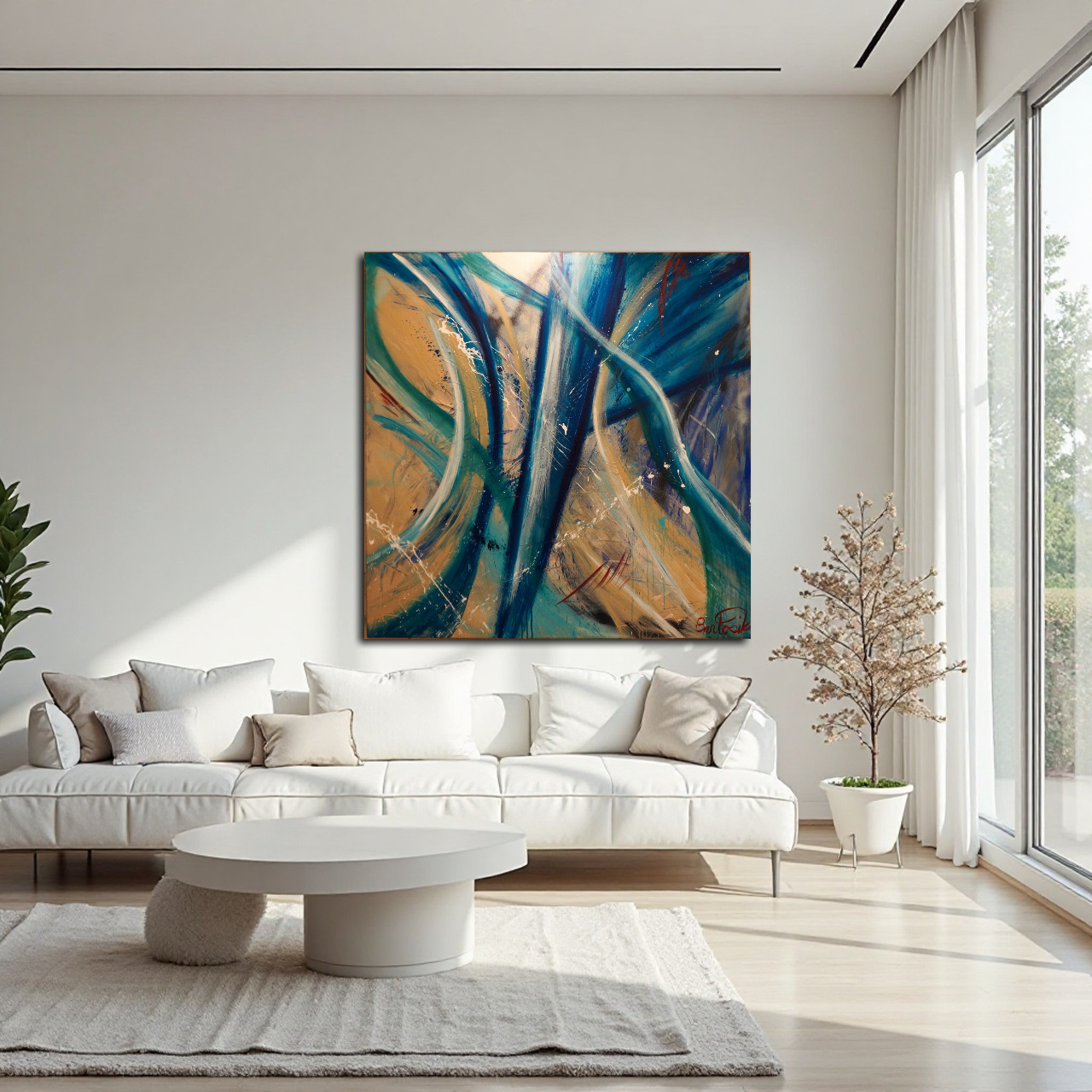 large contemporary painting