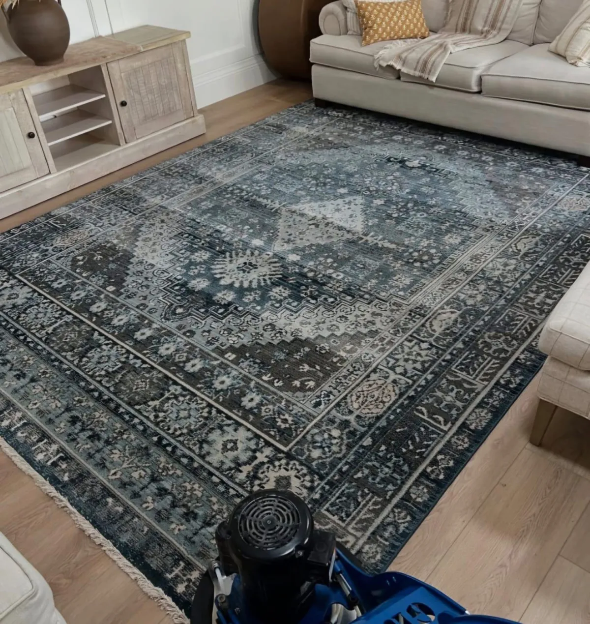 Fine area rug washing and restoration
