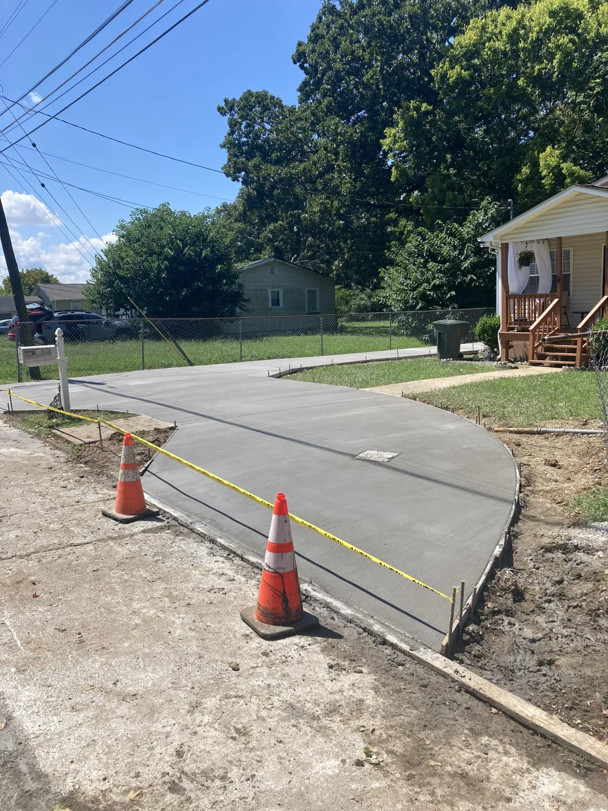 excavation equipment preparing a worksite