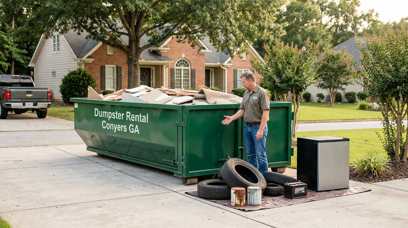 Items Prohibited from Dumpsters in Conyers GA: Expert Guide