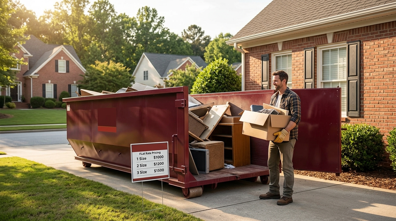 Flat Rate Dumpster Rental Prices Near Me: Conyers & Beyond