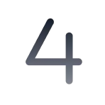 number 4 icon
